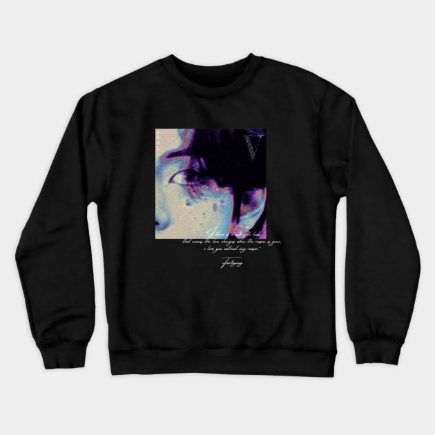 kim taehyung Crewneck Sweatshirt by nelkrshop